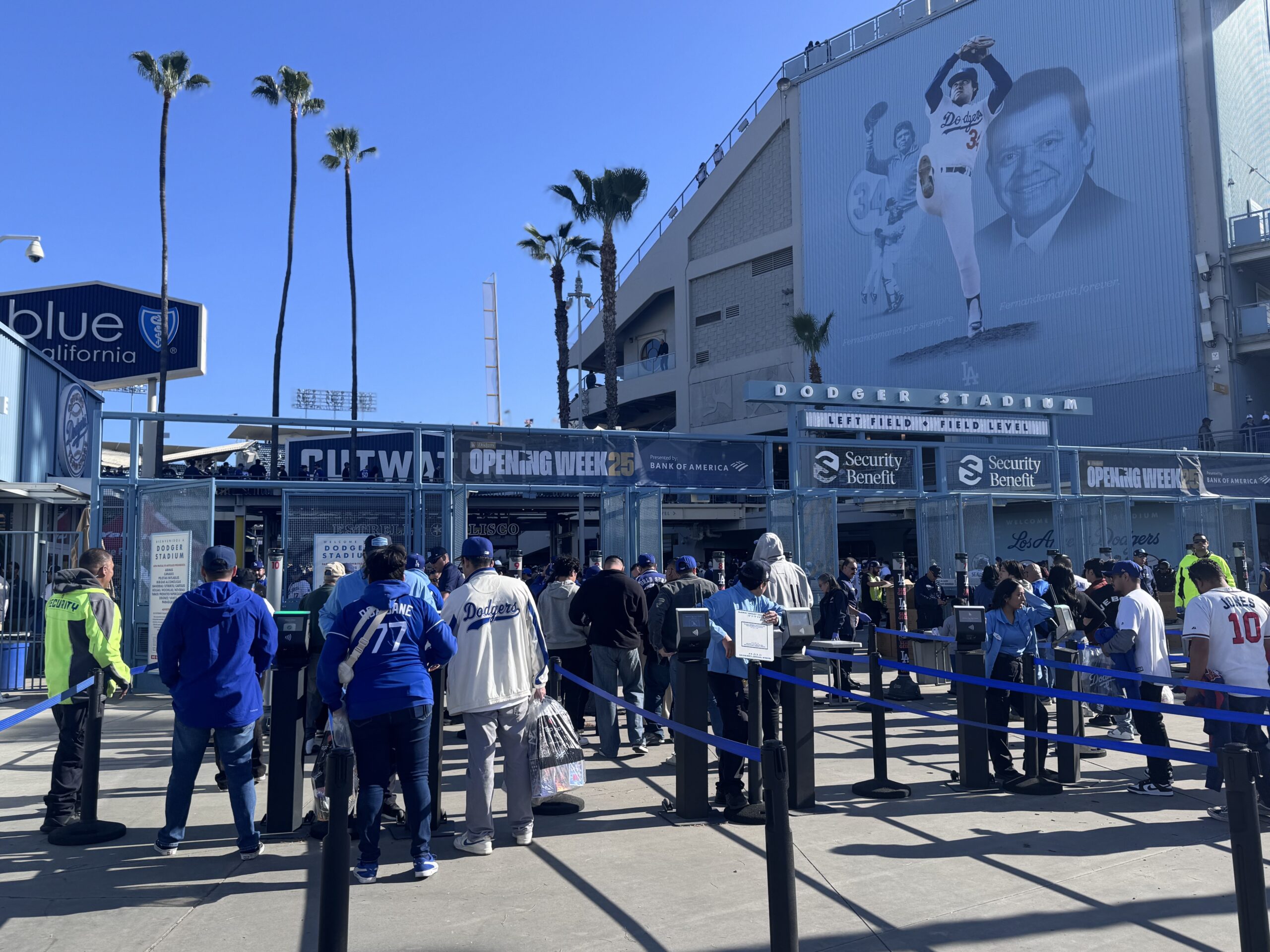 ボブルヘッドデー当日のドジャースタジアム