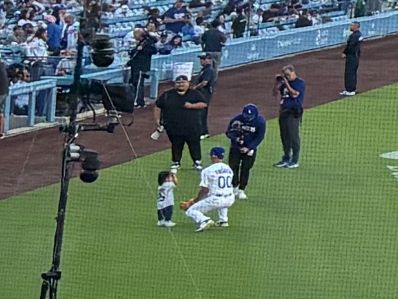 イーライ君とエドマン選手