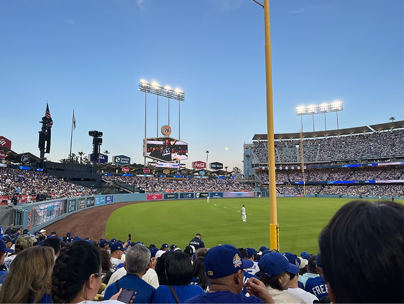 ボブルヘッドデー当日のドジャースタジアム