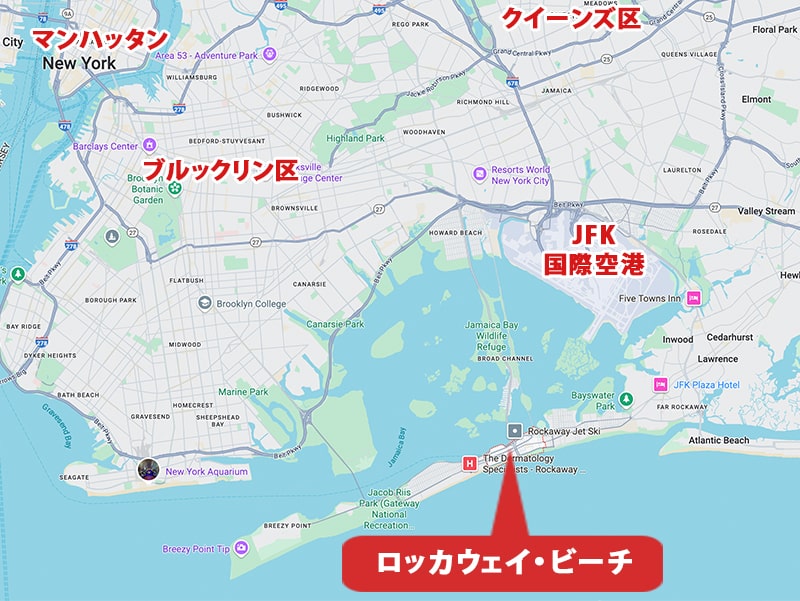 ロッカウェイの地図