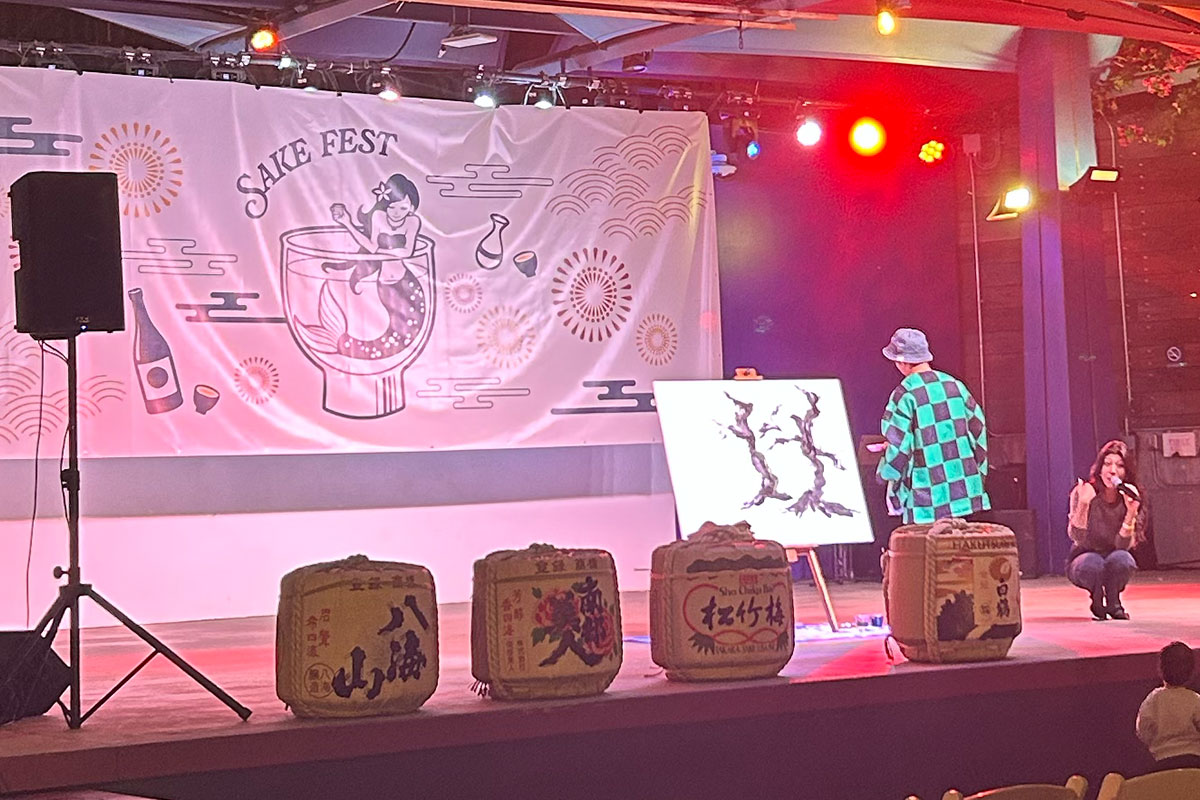 書道のパフォーマンス