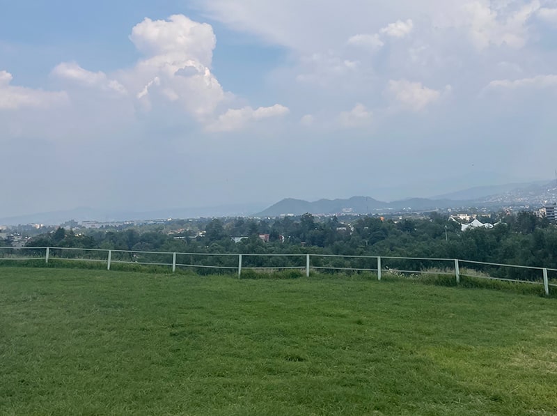 遺跡からの町の景色