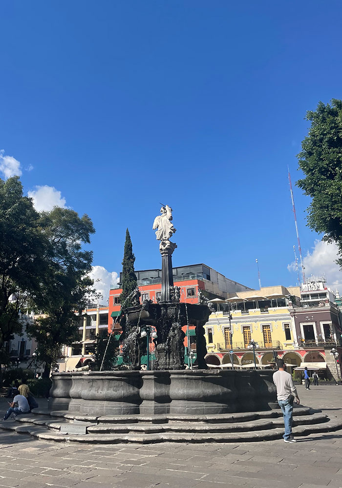 プエブラの噴水