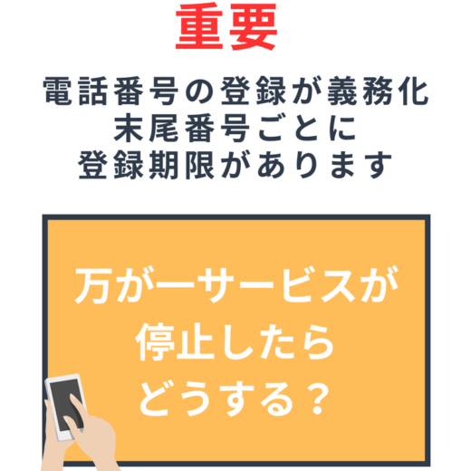 【携帯電話登録期限に注意】万が一登録期限を過ぎてサービスが停止したらどうする？